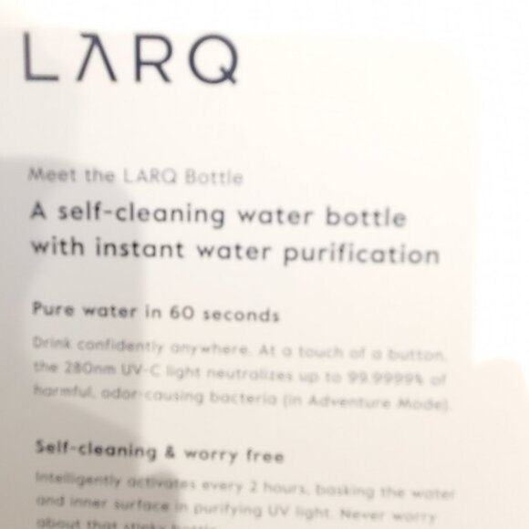 LARQ SELF CLEANING WATER BOTTLE - Picture 6 of 9